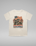 RED WHITE AND RUMBLE TEE - VINTAGE CREAM